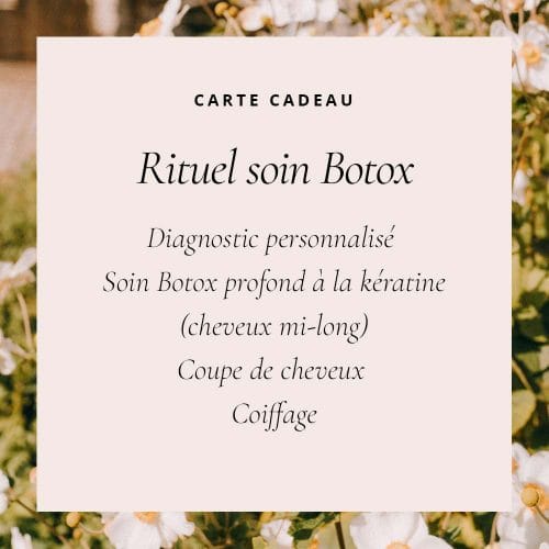 Carte cadeau salon mouch rituel soin botox